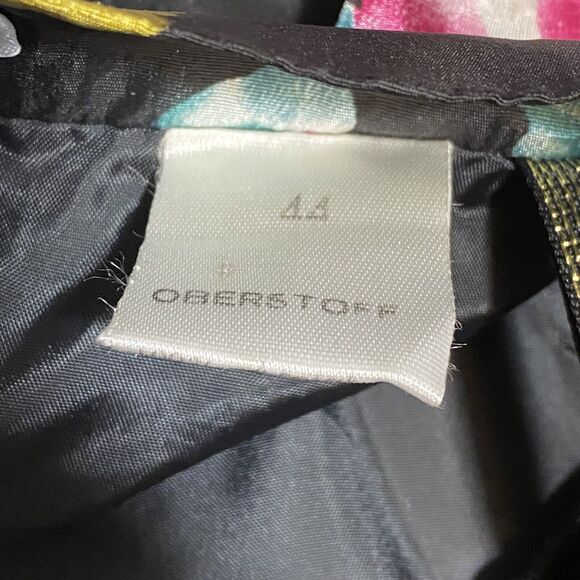 Brigitte Both Full Skirt Long West Germany Floral Print Size 44 Taffeta 80s - Picture 7 of 7